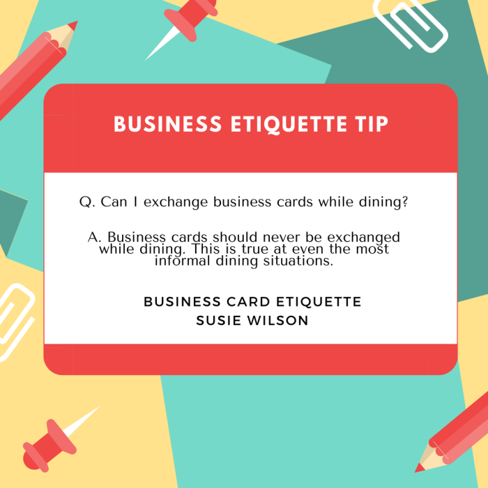 business etiquette case study susie